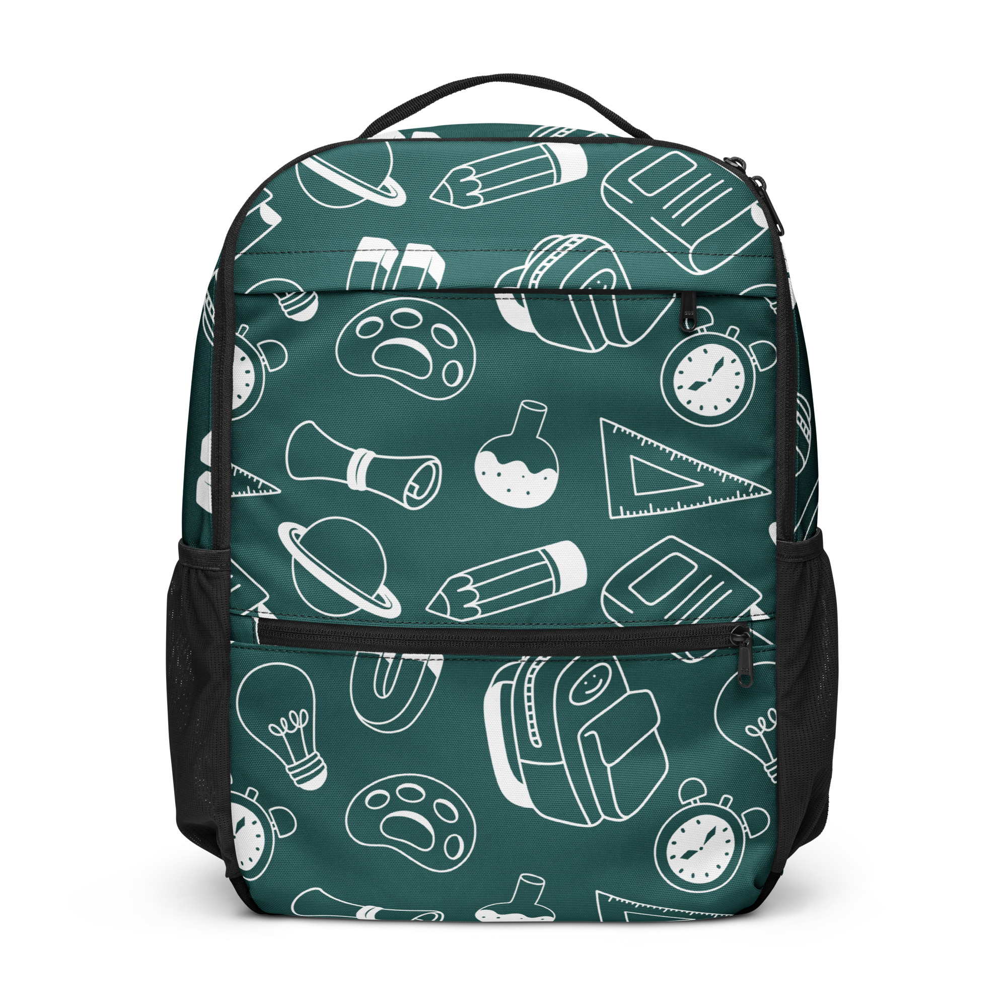Schulsack - Rucksack School one green – Bild 4