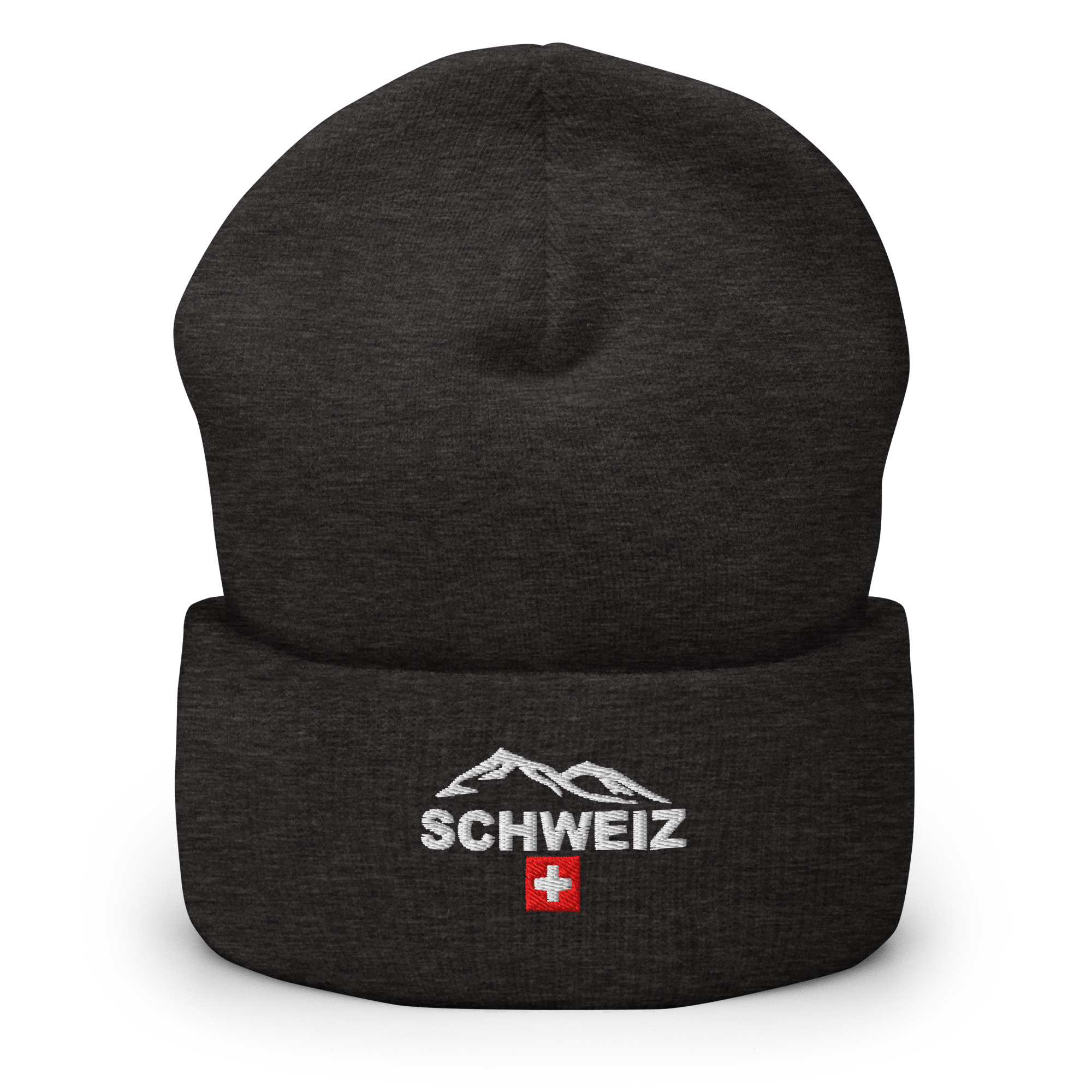Umgeschlagene Beanie Schweiz unisex – Bild 3