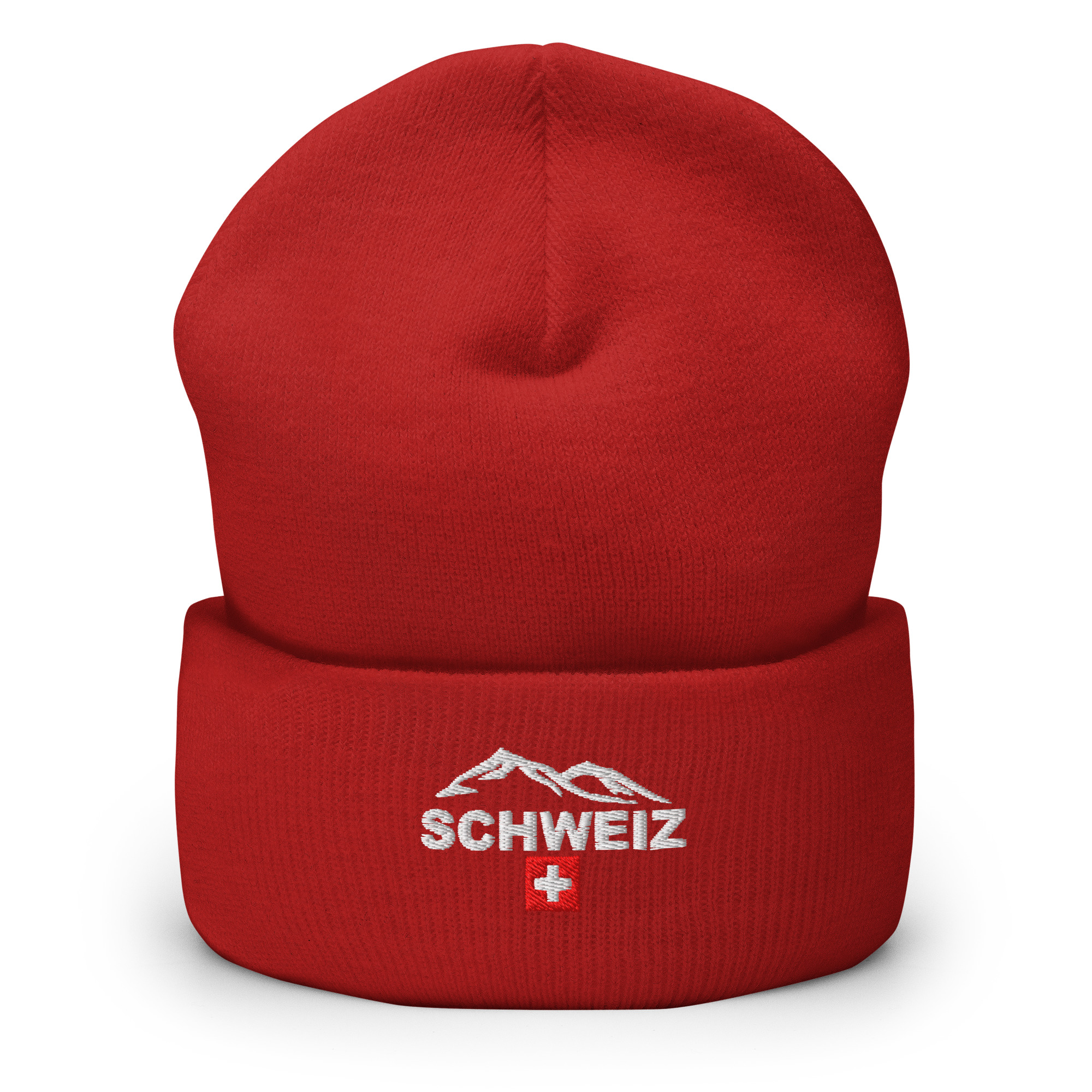 Umgeschlagene Beanie Schweiz unisex – Bild 5