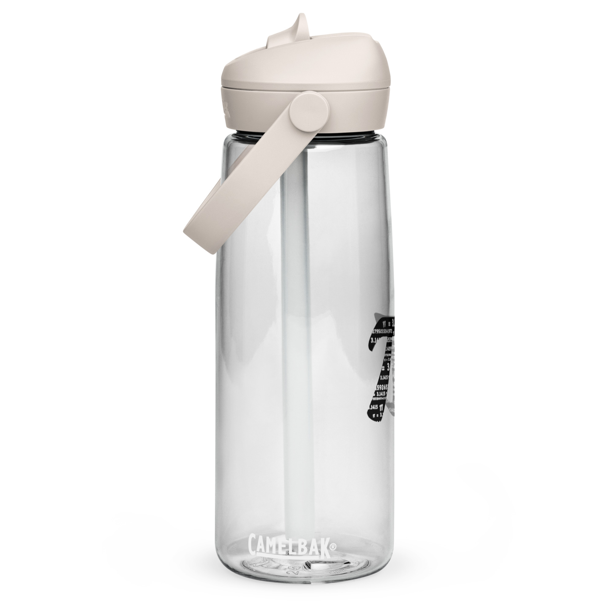 Wasser- Flasche mit umklappbarem Trinkhalm Pi – Bild 21