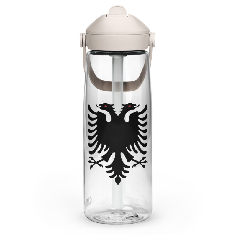 Wasser- Flasche mit umklappbarem Trinkhalm Balkan Edition