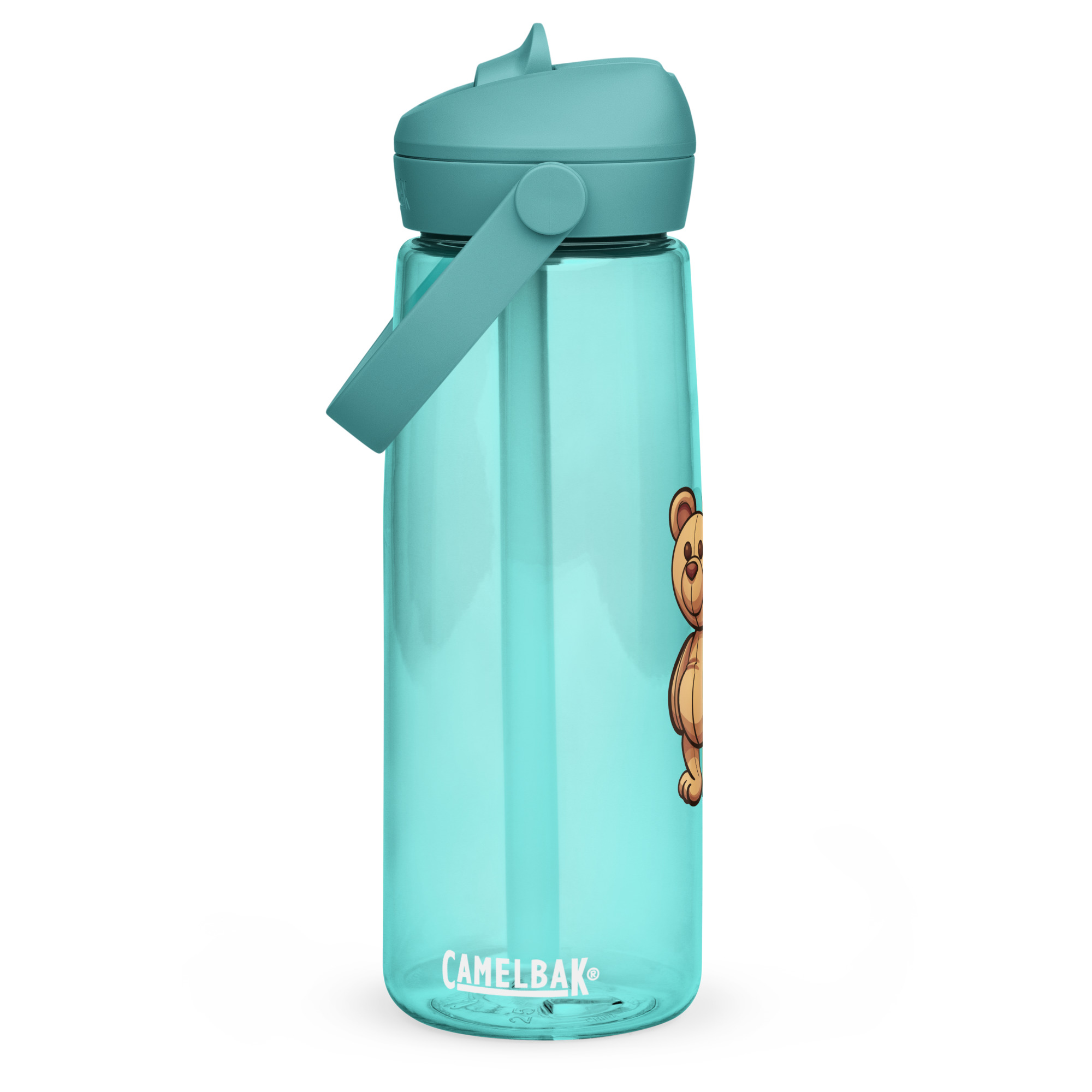 Wasser- Flasche mit umklappbarem Trinkhalm T-Bear – Bild 16