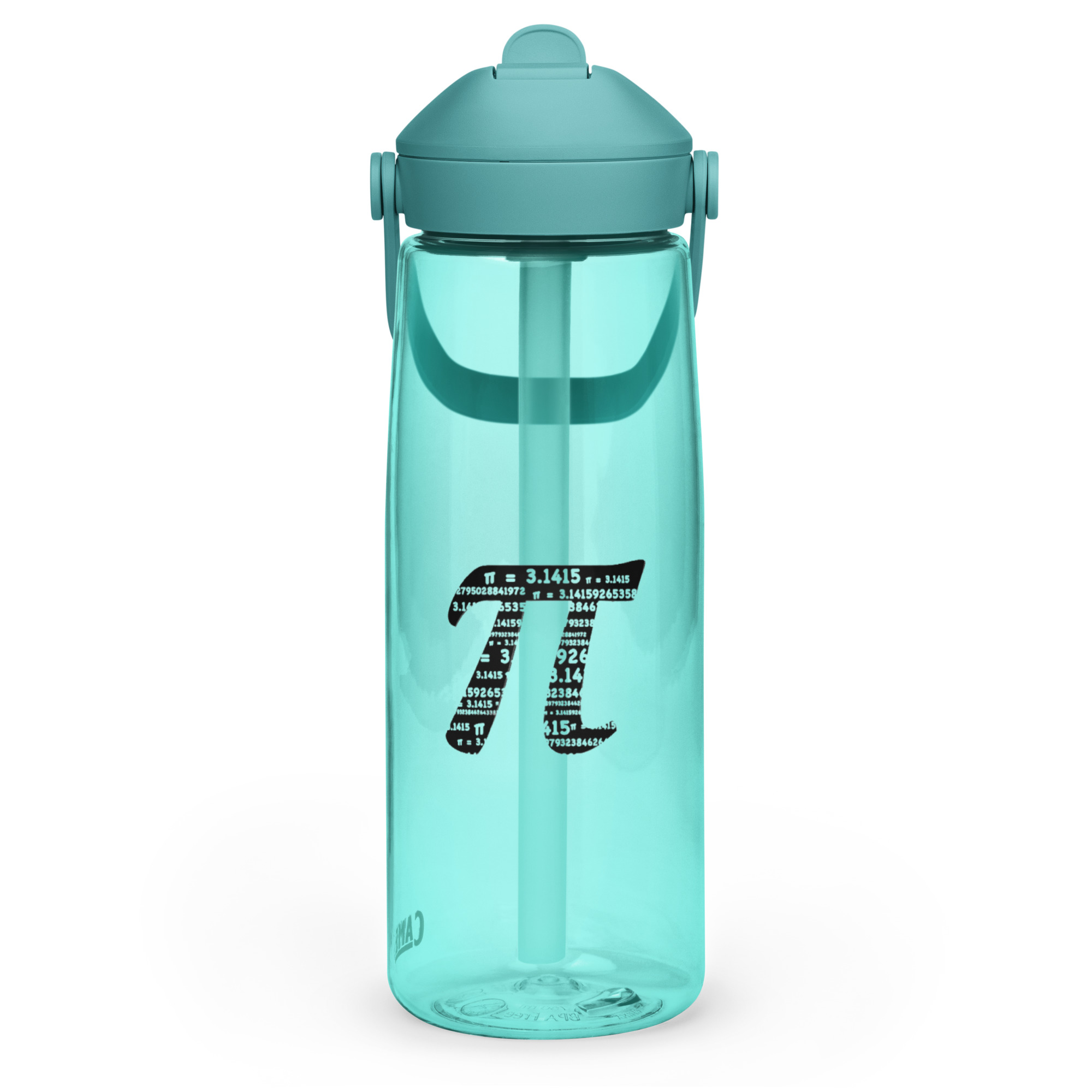 Wasser- Flasche mit umklappbarem Trinkhalm Pi – Bild 19