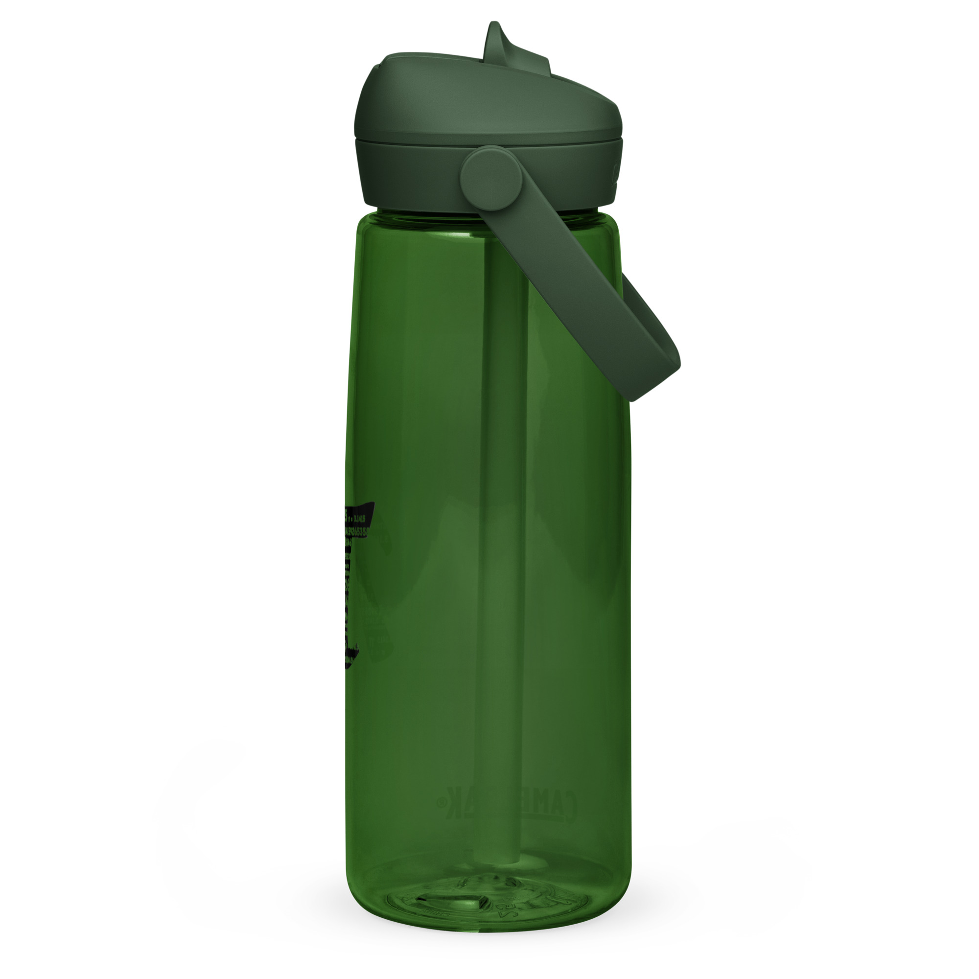 Wasser- Flasche mit umklappbarem Trinkhalm Pi – Bild 3