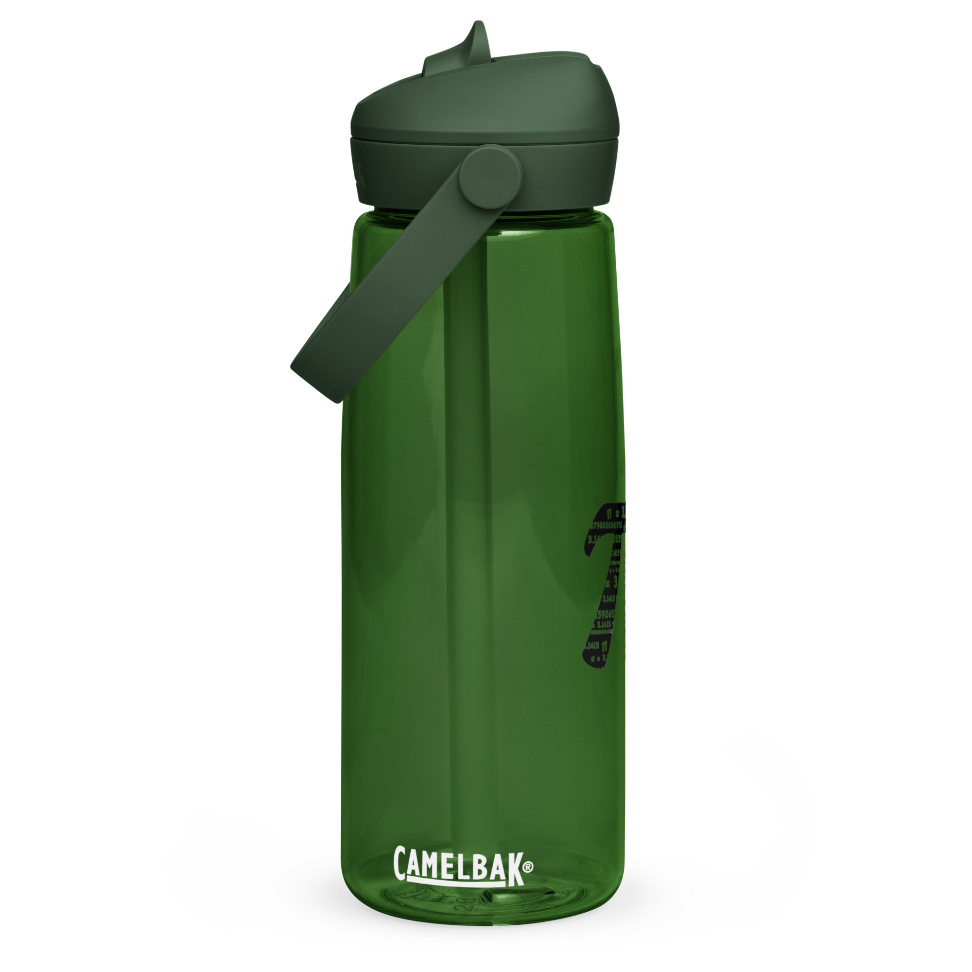 Wasser- Flasche mit umklappbarem Trinkhalm Pi – Bild 2