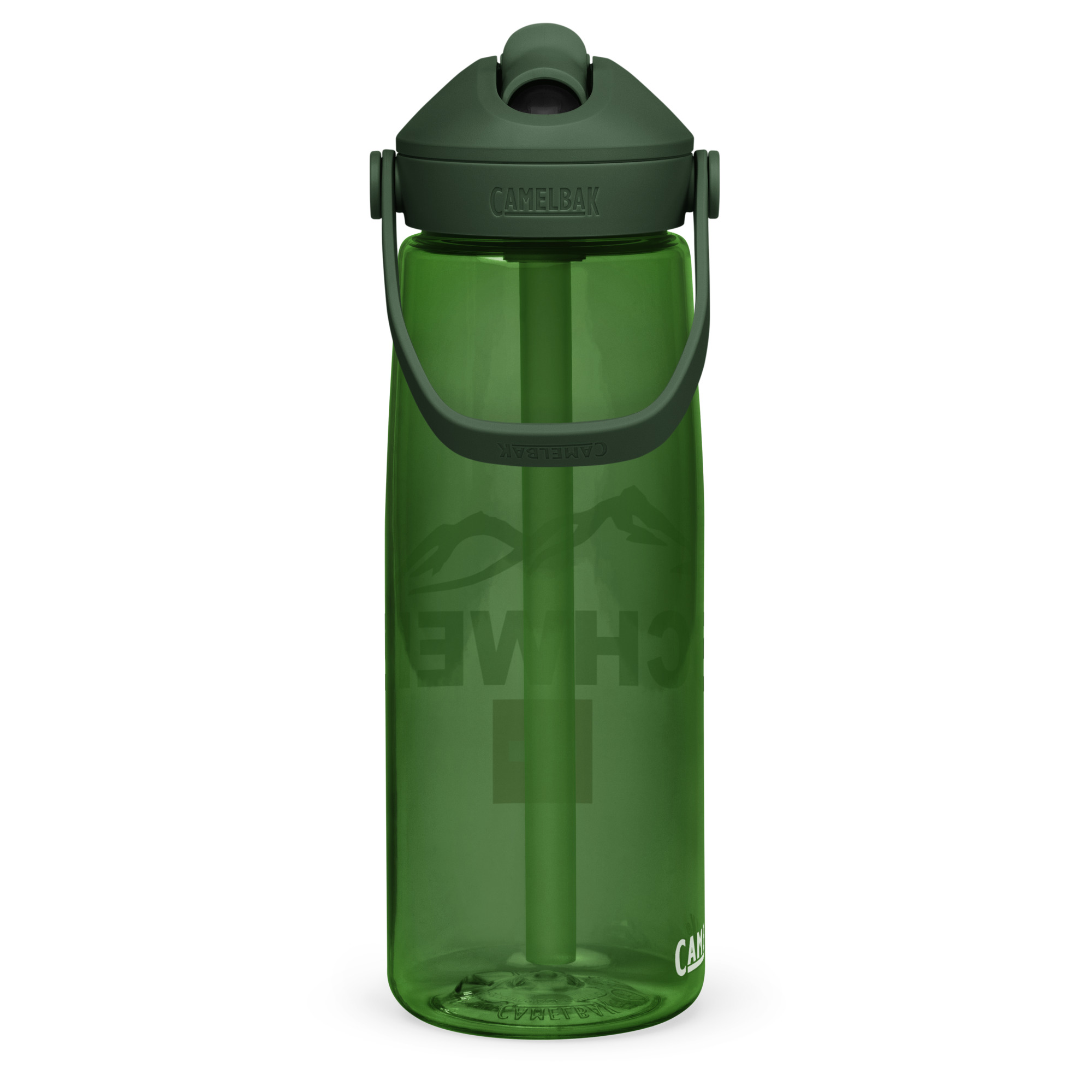 Wasser- Flasche mit umklappbarem Trinkhalm Schweiz – Bild 5