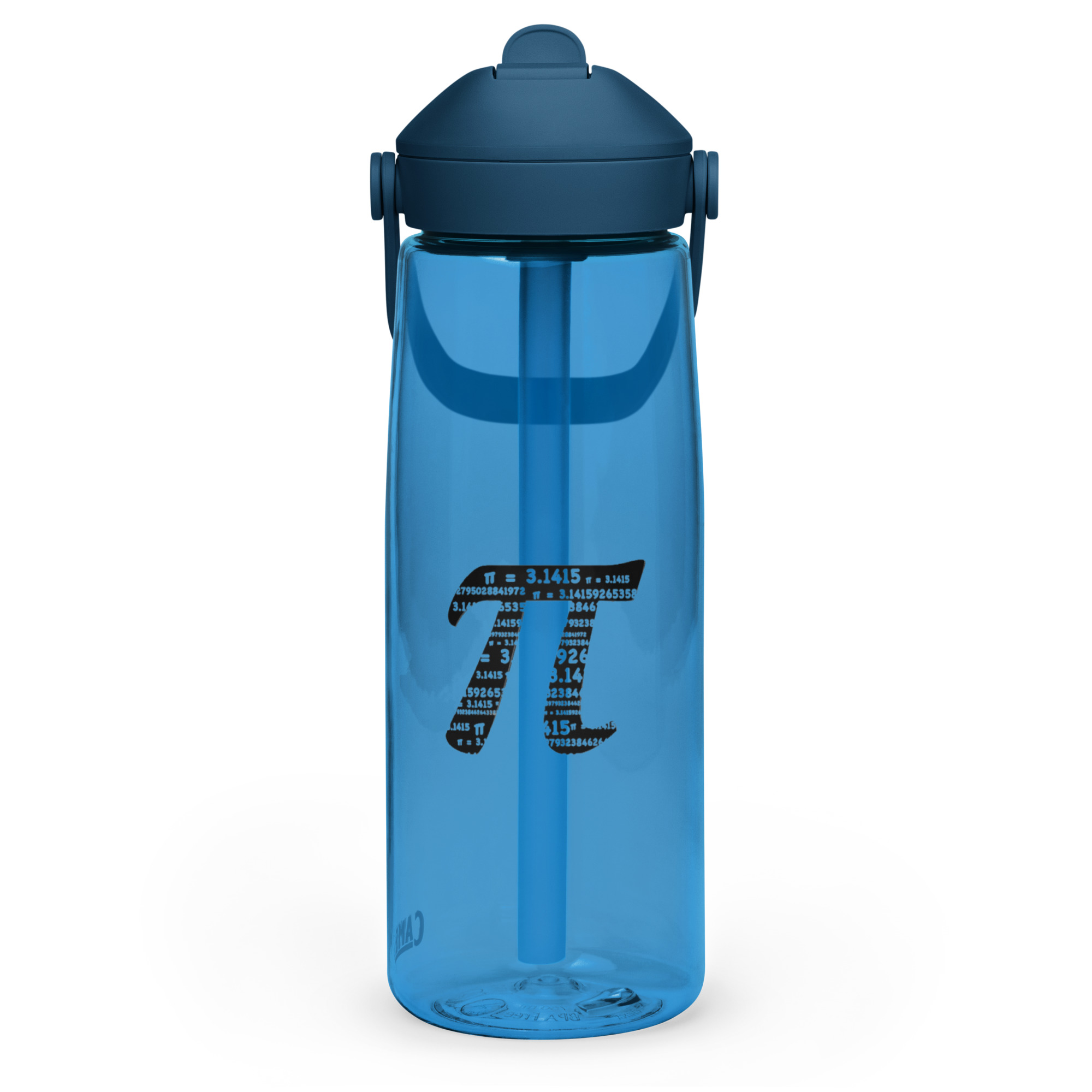 Wasser- Flasche mit umklappbarem Trinkhalm Pi – Bild 8