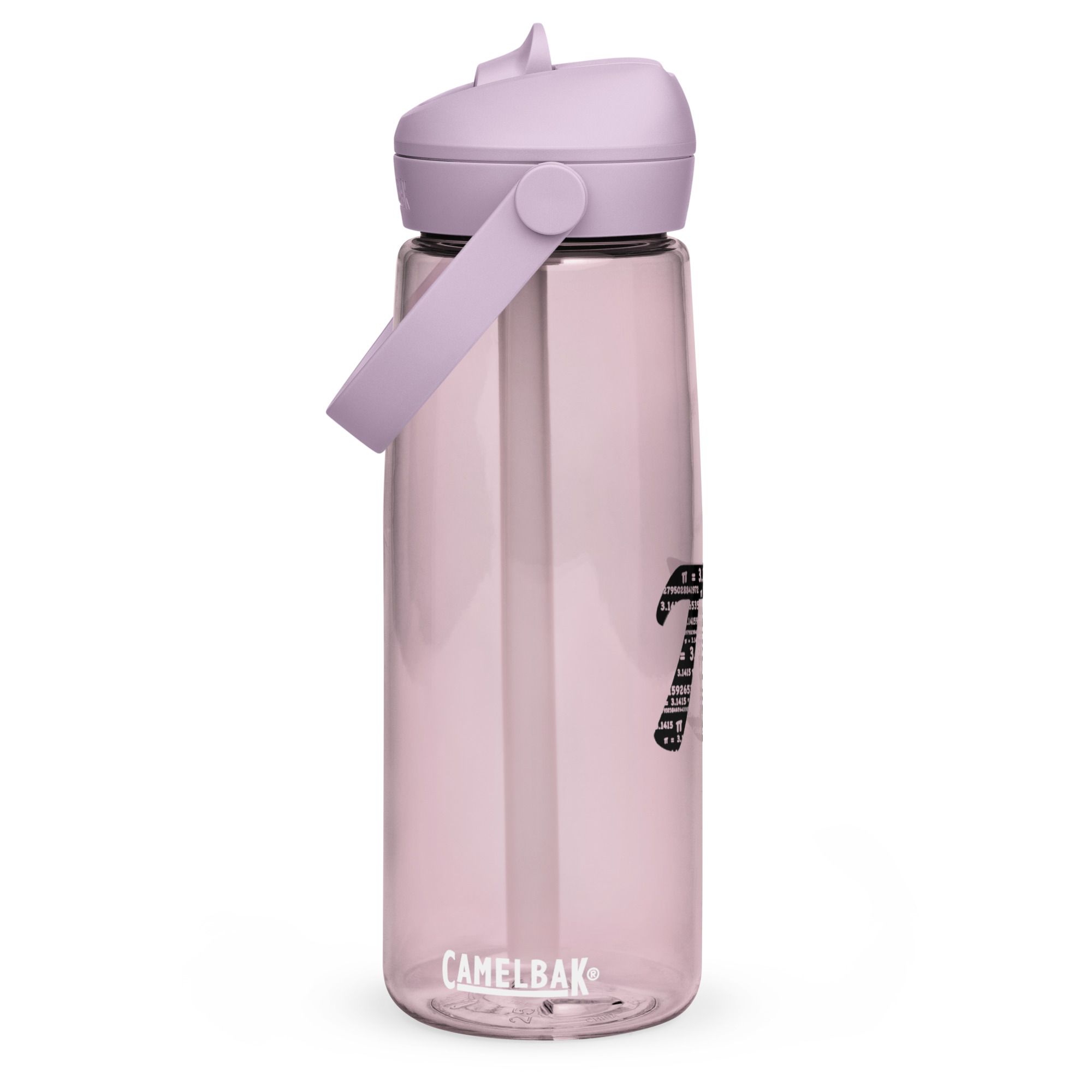 Wasser- Flasche mit umklappbarem Trinkhalm Pi – Bild 13