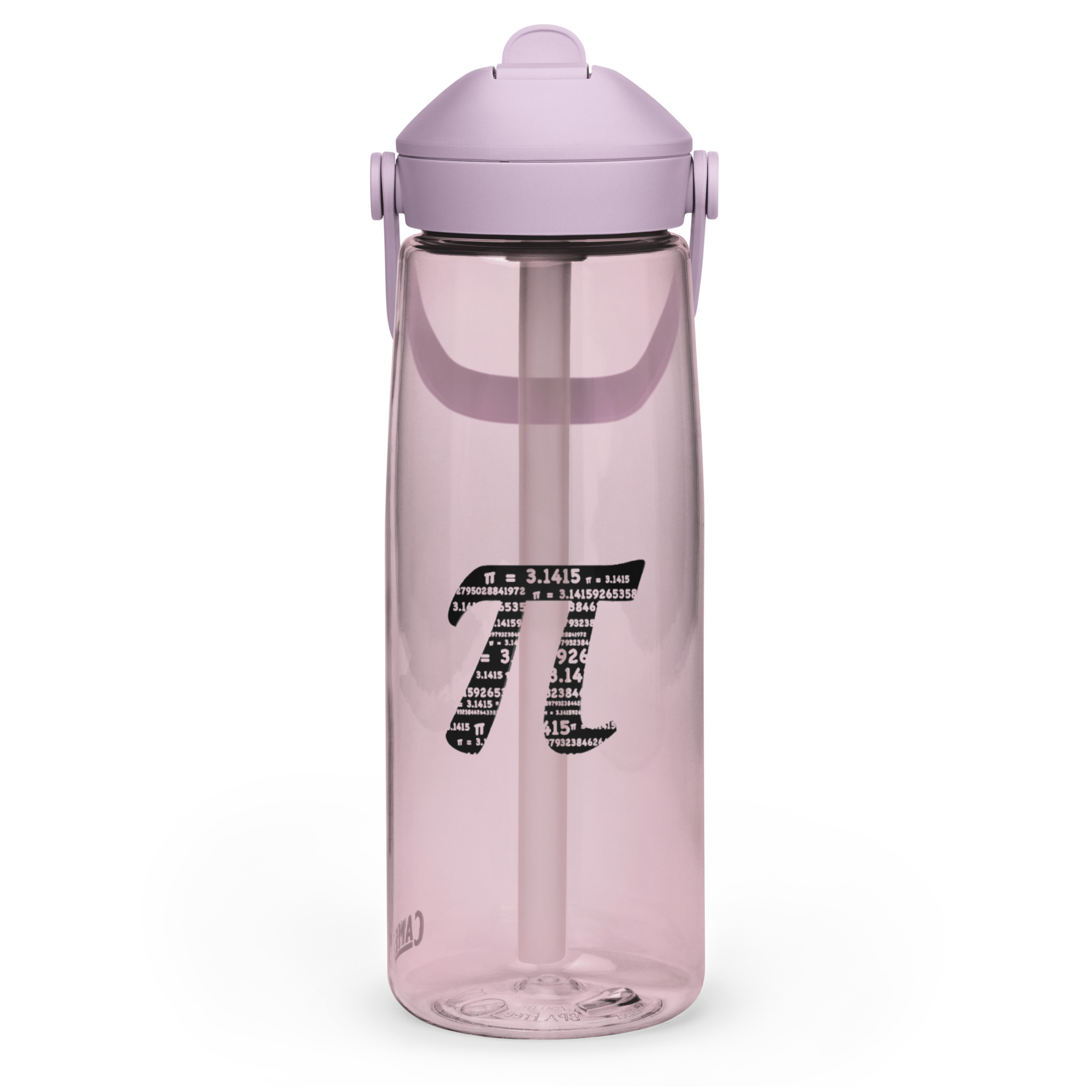 Wasser- Flasche mit umklappbarem Trinkhalm Pi – Bild 15