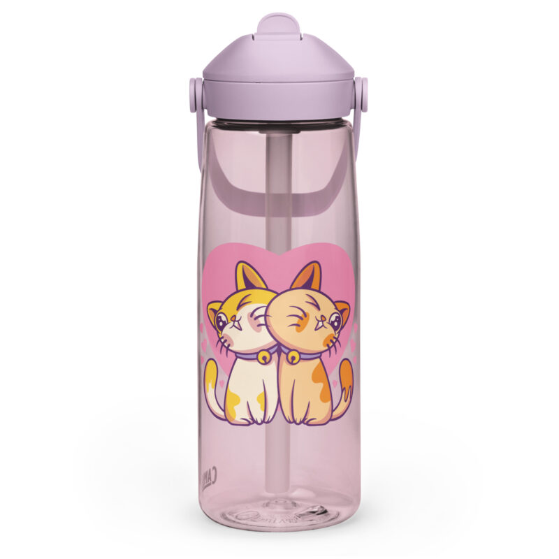 Wasserflasche mit umklappbarem Trinkhalm Mizi I