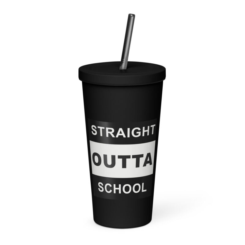 Thermo- Becher mit Strohhalm Style