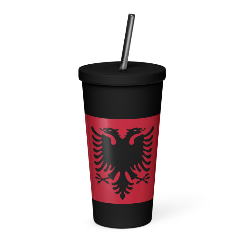 Thermo- Becher mit Strohhalm Balkan Edition